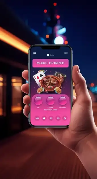 Interfaccia mobile di Winspark Casino su uno smartphone con slot in evidenza, mostrando l'ottimizzazione per touch e l'accesso rapido ai giochi.